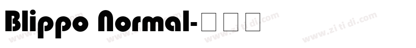 Blippo Normal字体转换